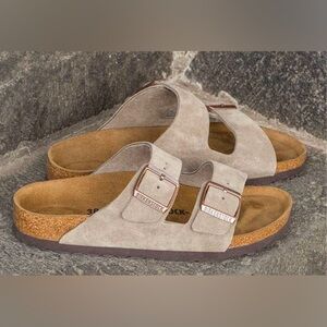 Birkenstock Taupe m Suede Sandals